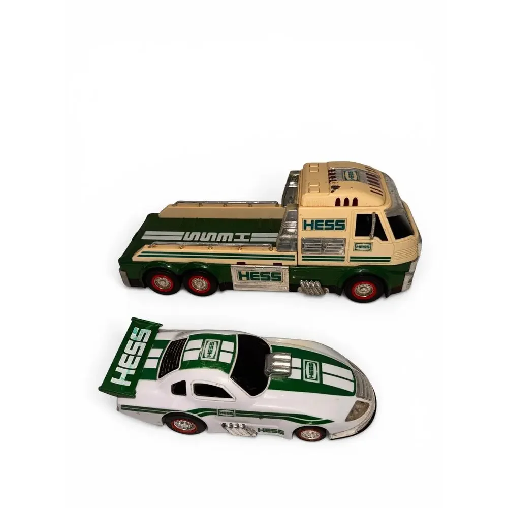 2016 Hess Toy Truck & Dragster Race Car Tested Lights Work Complete No Box